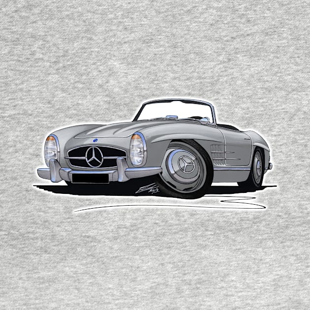 Mercedes 300SL Convertible Silver by y30man5